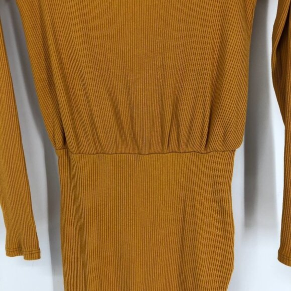 NWT FREE PEOPLE yellow On The Rooftop mini Dress S - Picture 8 of 16